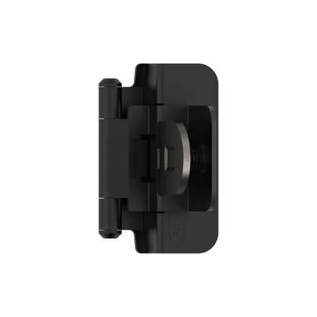 AMEROCK 3/8in 10mm Inset Double Demountable Matte Black Cabinet Hinge, 1 Pair BPR8700FB